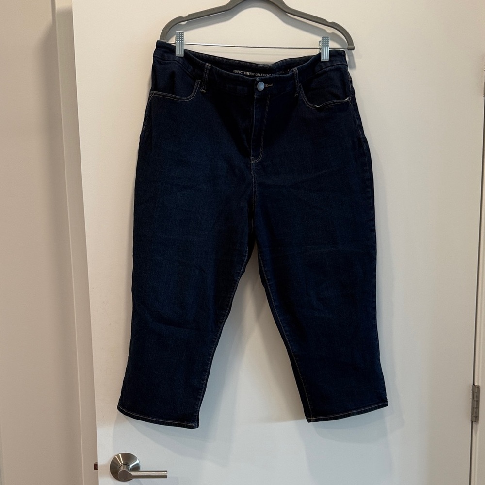 Chico's Dark Blue Ankle Jeans
